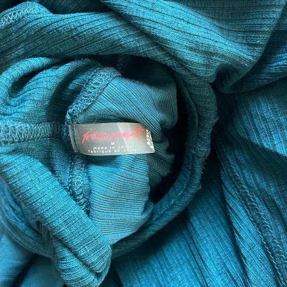 Free People Movement Tap In hooded layering top in Jewel - Picture 6 of 6